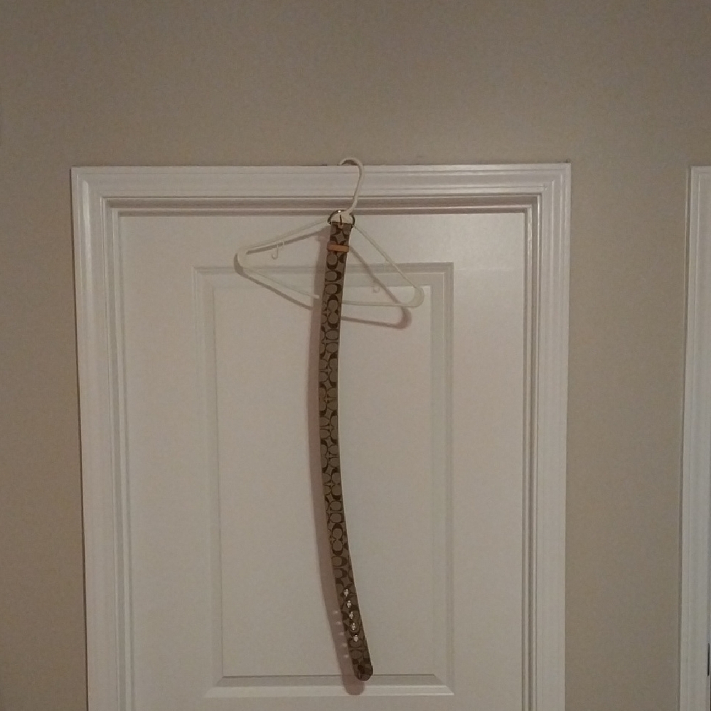 Coach Brown Patterned Belt